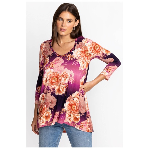 Johnny Was Carina V-Neck Swing Tunic Size 2X (20) - Picture 1 of 6